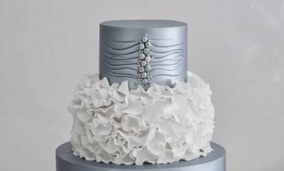"Зимовий" весільний торт